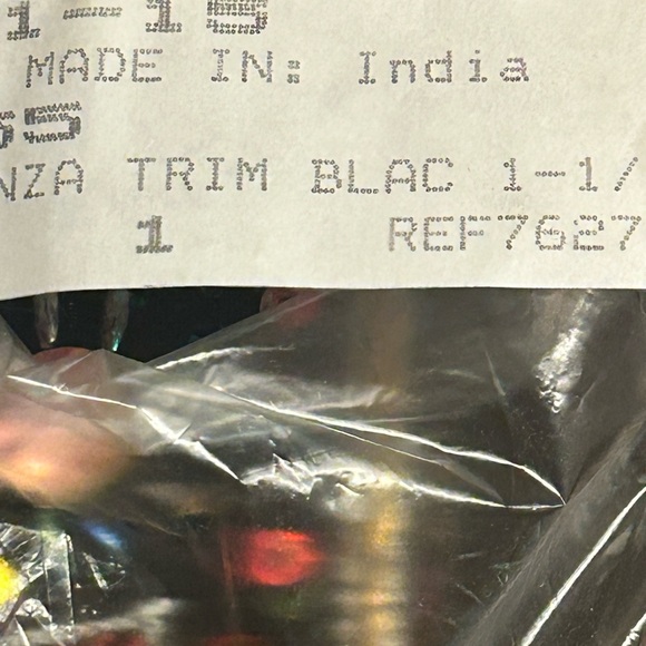 NWT 46” x 4” Organza beaded trim - Picture 11 of 11